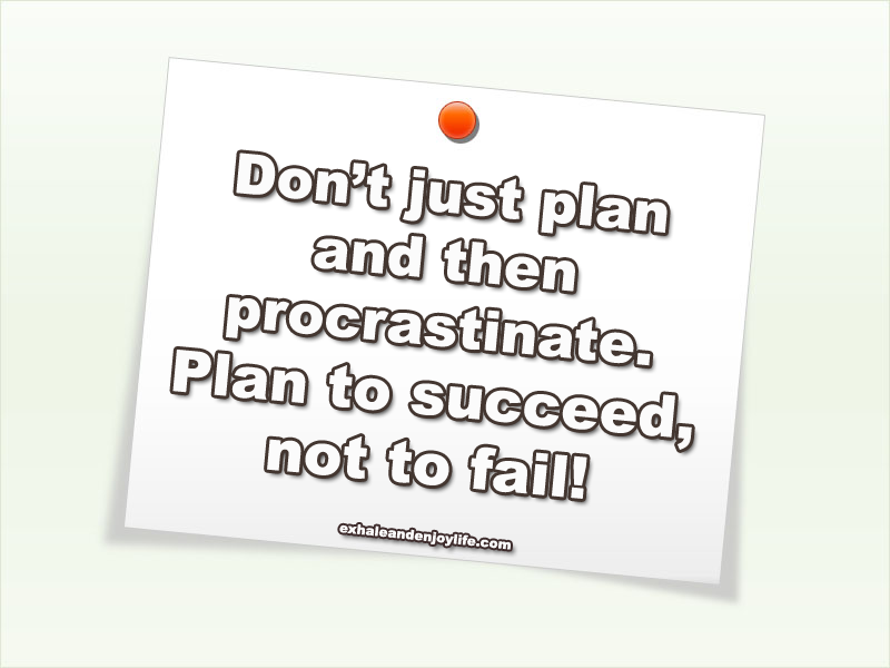 Plan to succeed